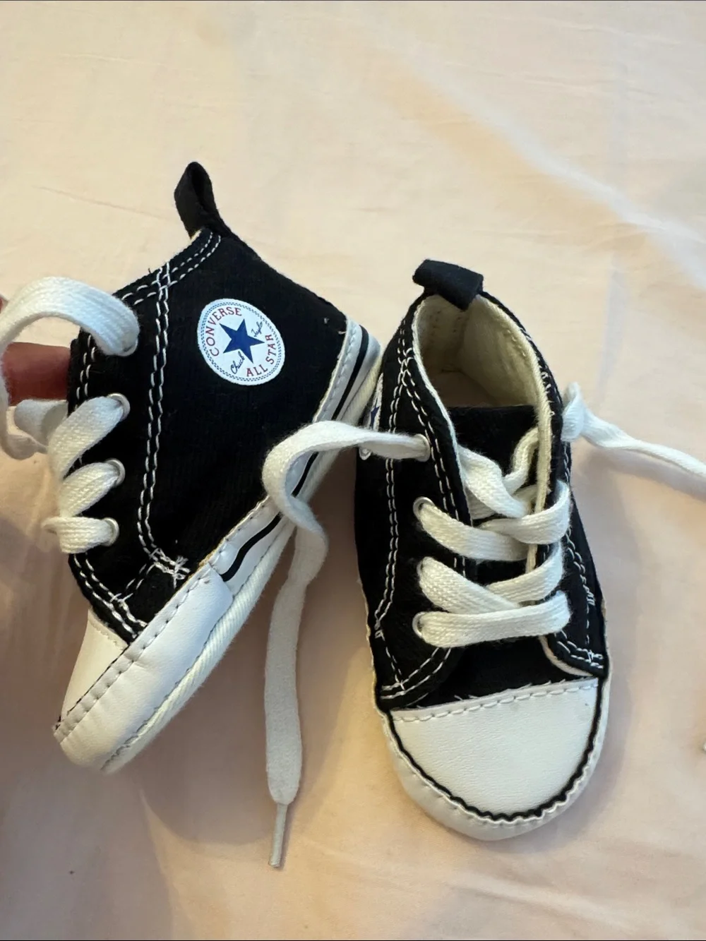 Converse all star sneakers for baby’s size 3 - great condition.